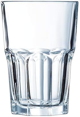 Arcoroc arcu בינלאומי כוס גרניט בינלאומי, 11.8 פלורידה, J2607, זכוכית סודה מזוין פיזית מלאה, צרפת RGLL001