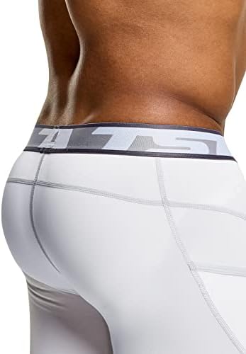 מכנסי דחיסה אתלטיים של TSLA לגברים, ביצועי ספורט פעילים פעילים טייץ ריצה יבש