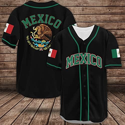 נשר מקסיקו בייסבול גופיות חולצות לגברים נשים, מקסיקני בייסבול ג ' רזי, נשר בייסבול חולצות, מקסיקני מתנות