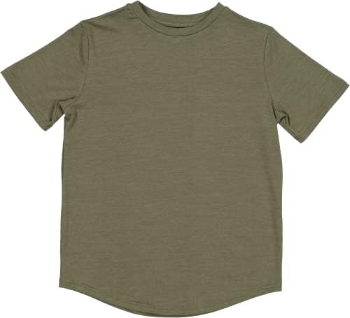 חולצת טריקו של NUI Organics Merino Wool & Tencel Kids, שכבת בסיס, בד טבעי אולטרה רך, נוחות כל השנה, נושמת.