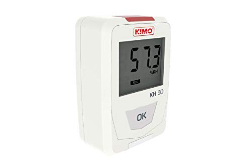 KIMO KH 50 טמפרטורה ולחות לכתב נתוני מדגרה לתעשיית הפארמה, תהליך ואחסון של מוצרים הגיוניים, טווח: -20 עד 70 מעלות צלזיוס,
