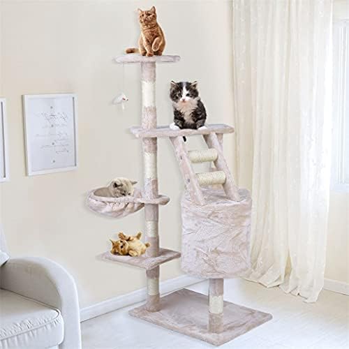 טיפוס חתול של עץ 120 סמ גובה מהירות חיות מחמד בעלי חיים מגרד הודעות מושלם צעצועי בית מיטת ריהוט עץ מגדל