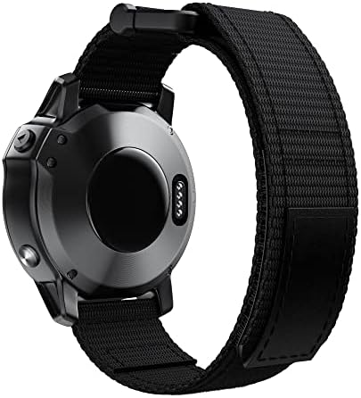 EGSDSE 26 22 ממ ניילון שעון רצועות עבור Garmin Fenix ​​7 7x 6x Pro 5x Watch Easyfit Band Frest Strap Strap Strap