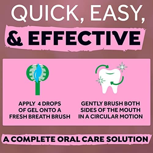 ערכת טיפול אוראלי נשימה טרייה לגורים-מברשת שיניים מלאה וערכת ג ' ל למשחת שיניים-מסייעת בהסרת רובד וטרטר + מטהר