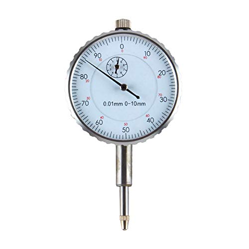 מחוון חיוג מדד 0-10 ממ מחוון בדיקת חיוג כלים בכיוון השעון כלי מתכת ידני חיצוני כלי מדידה 0.01 ממ שעון מדויק