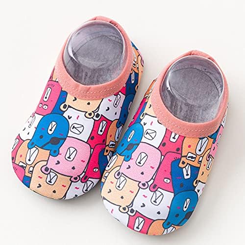 ילדות בנות שחות גרביים יחפות נעליים ללא החלקה נעלי מים מצוירות נעלי מים תינוקות בנות נעלי רשת נעליים