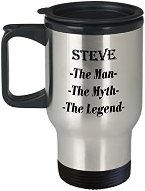 סטיב - האיש המיתוס האגדה מתנה לספל קפה מדהים - ספל נסיעות 14oz