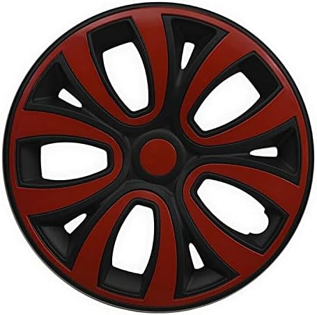 שפת גלגלים כיסוי רכזת רכזת 14 מאט שחור עם אדום 4. סט מחשבים