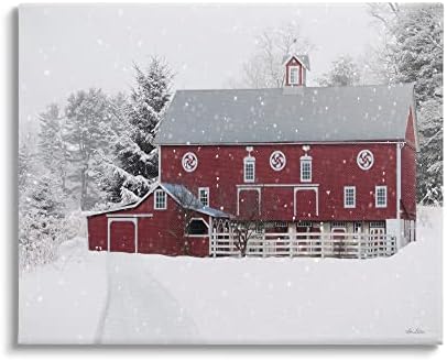 תעשיות סטופל מכוסות שלג מכוסה חקלאי אדמה אדומה של שלג נופלים, תכנון מאת לורי דייטר