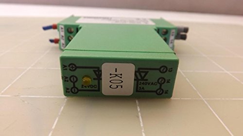 פיניקס קשר EMG 17-OV- 24DC/240AC/3 ממסר מצב מוצק, מעגלי קלט ופלט, עם LED ומגנה, קלט 24 VDC ,, פלט 48