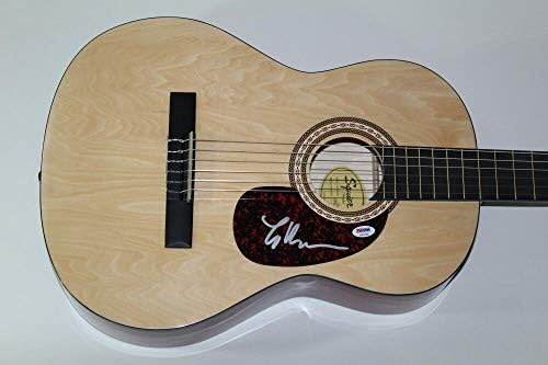 לינדסי בקינגהאם חתום על חתימה חתימה פנדר גיטרה אקוסטית - Fleetwood Mac PSA