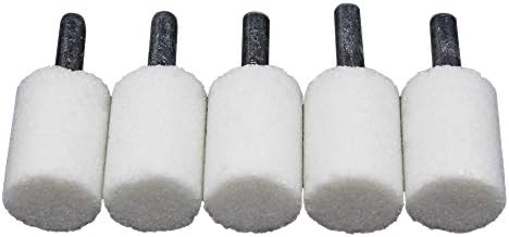 20 יחידות 1/4 שוק לבן קורונדום טחינת ראש גלילי טחינת גלגל שוחק רכוב אבן רוטרי כלים הסרת שבבים ליטוש-קוטר : 20 מ מ