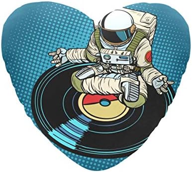 Enevotx זריקת צבעים זריקה כריות אסטרונאוט איש מדיטציה מוסיקה יוגה יוגה כריות תפאורה חמודות 13.78 x 13.78 אינץ 'מתנת כרית