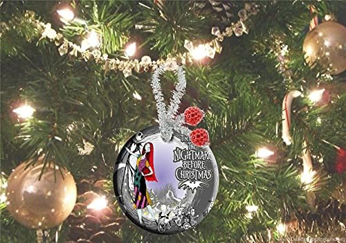 קישוטי חרסינה קרמיקה חג המולד תליון תליון משפחת עץ חג המולד קישוט קישוטים עגולים מתנה