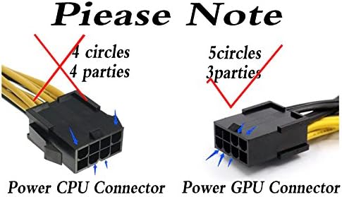 zdycgtime 2 חבילה 8 סיכה PCI-E PCI אקספרס כרטיס גרפיקה כרטיס מסך 8 סיכה GPU VGA נקבה עד כפול 8PIN PIN PCI-E