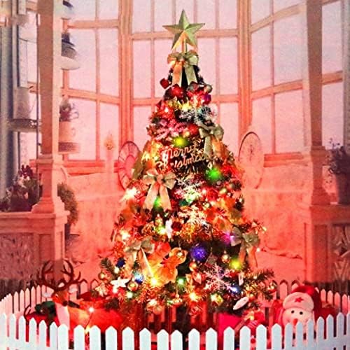 עץ חג המולד של אינדיא, עץ מלאכותי בושני, קישוט עונתי, מעמד רצועת עצים מושלם לקישוטי חג פנימיים וחיצוניים/A