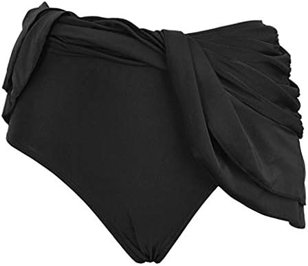 2 בגדי ים לנשים בתוספת גודל תחתון עקף גבוהה בגדי ים ביקיני תחתון מקושקש נשים ראפלס מותן