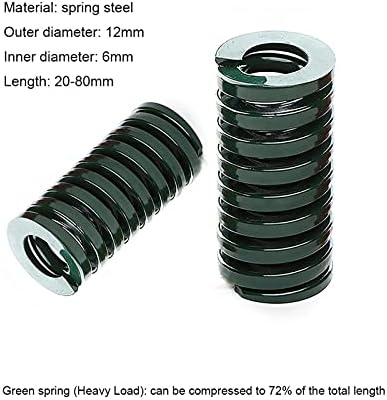 קפיצי דחיסה מתאימים לרוב התיקון I 1 עובש ירוק קפיץ דחיסת חותמת למות קפיץ כבד בקוטר חיצוני 12 ממ x קוטר פנימי 6 ממ x אורך 20-80