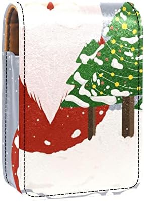 אוריואקאן שפתון מקרה עם מראה חמוד נייד איפור תיק קוסמטי פאוץ, קריקטורה סנטה חג המולד