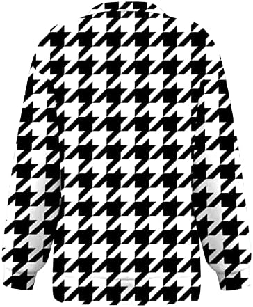 קפוצ'ונים לנשים עיצוב גרפי צמרות טי ללבוש עם חותלות חולצה זורמת ספורטית זורמת סוודר סוודר בגדי רחוב