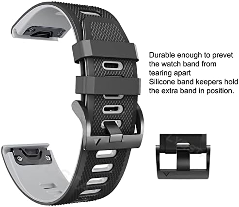 Bahdb Watchband for Garmin Fenix ​​7 7x 6 7x 3hr 935 Enduro Silicone להקת fenix6 fenix5 צפה ברצועת שורש כף היד Easyfit