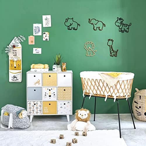 ספארי פעוטון תפאורה ג'ונגל נושא בעלי חיים חדר חדר חדר תינוקות ניטרלי לבנות בנות ילדים ילדים משתלת אמנות לחדר שינה