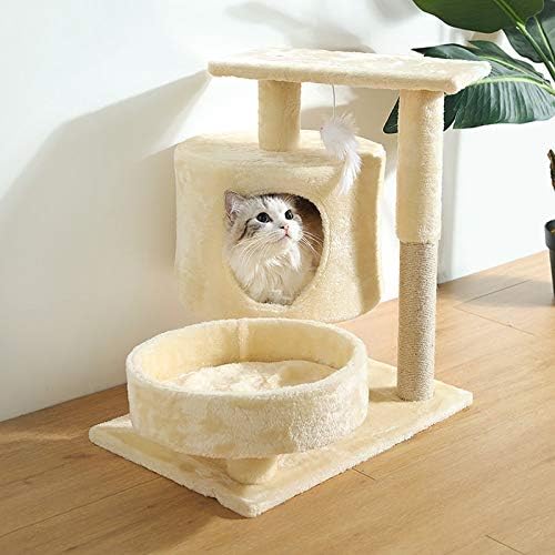 חיות מחמד חתולי עץ דירה גרדן מתכוונן מגרד טיפוס עץ חתולי צעצוע הגנה על ריהוט