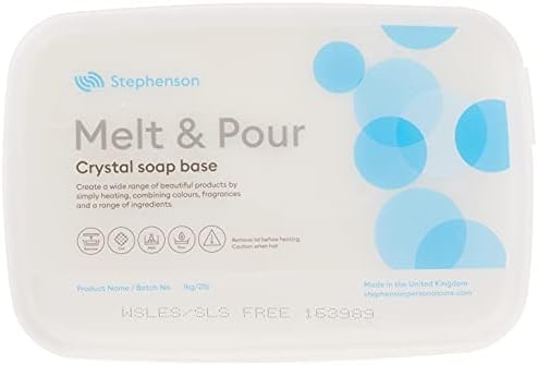 סטפנסון טבעוני וחיבר גליצרין נטול SLS ממיס ושופך בסיס סבון, לבן