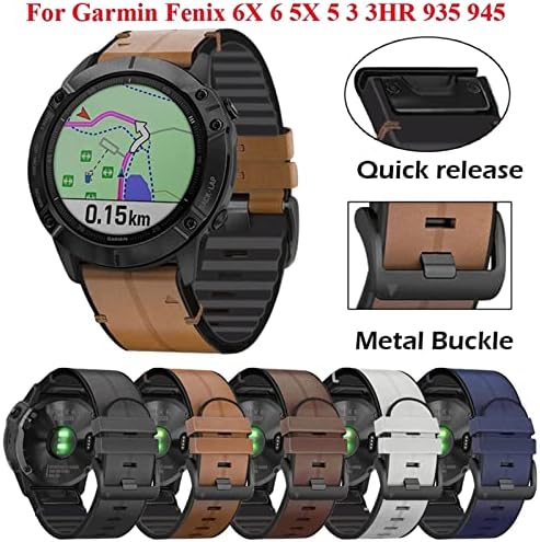 Eeomoik QuickFit Watch Strap for Garmin Fenix ​​7 7x 6 6x Pro 5x 5 Plus 3HR 935 945 S60 Silicone Silicone Watch