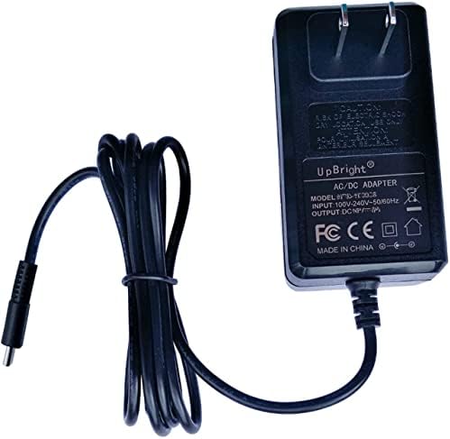 מתאם Upbright 12V AC/DC סוג C USB-C חוט חשמל תואם ל- VITRUVI DFF-11005 DFF-11002 DFF1100 VITRU0401 קרמיקה מפזר שמן