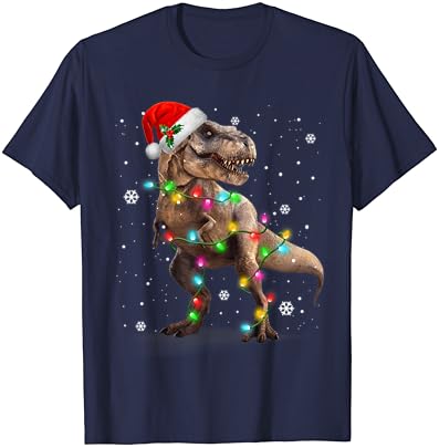 דינוזאור טי רקס עץ חג המולד סוודר חג המולד לחיות מחמד דינו טרקס חולצה