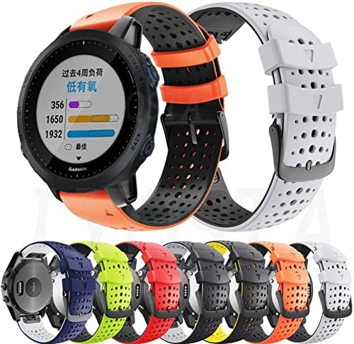 MOPZ 22 ממ Watchband עבור Garmin Forerunner 945 935 fenix 5 5plus fenix 6 Pro Silicone Band Smart Watch מהיר