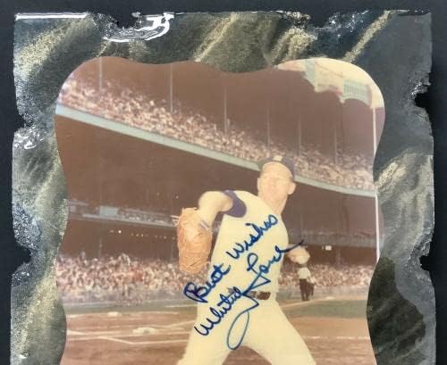 Whitey Ford חתום תמונה 8x10 Plaque Baseball Nyy Auto האיחולים הטובים ביותר HOF PSA/DNA - תמונות MLB עם חתימה
