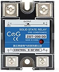 GANDE CG SSR-200DD 200A 220V 380V 600V מתח גדול מתח יחיד שלב JGX DC Control DC CONT COMMET 3-32VDC ל- 5-220VDC