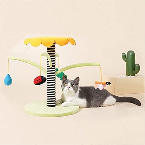 חתול עץ רב תכליתי חתולי עץ מתלה תליית כדור טיפוס מסגרת קטן חתולי שריטות טור חתולי טיפוס טור חתולים קפיצות פלטפורמה