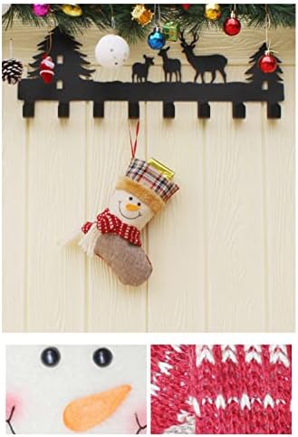 דמעה חרוזי קריסטל גרבי חג המולד תלויים גרביים לאח עץ עץ תיק גרב שקית שקית שקית עם סנטה שלג
