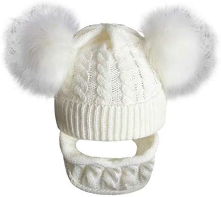 כובע חורף כותנה כותנה בנות סרוגות פו פום כובע כובע כובע תינוקות תינוקות פעוט כובע כובעי כיסוי ראש חורפי