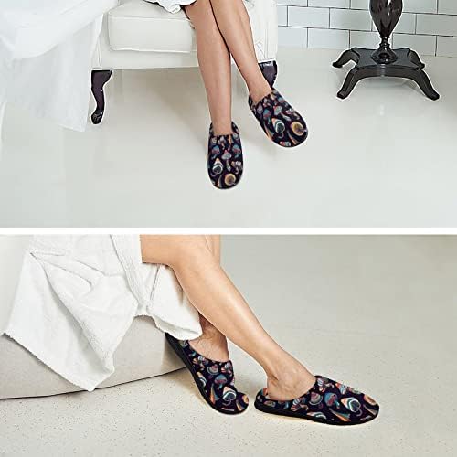 פסיכדלי גרפיטי פטריות נשים של בית נעלי בית חם כותנה אנטי להחליק נעלי בית נעליים מקורה חיצוני