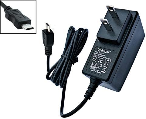 Upbright USB 5V AC/DC מתאם תואם ל- Sylvania SP258 SP-258 SP262 SP-262 SP332 רמקול Bluetooth SDVD9020C שחור SDVD9020-C