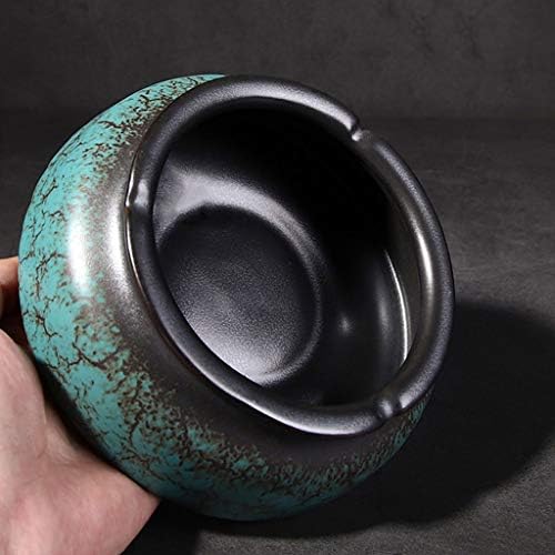 WXFF Ceramic Ciramic Athrette, חלקיקים מזוגגים מאפרים עבור מעשנים מגש אפר מקורה או חיצוני למגש שולחן עבודה רב