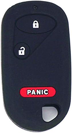 2 יחידות שחור אדום סיליקון 3 כפתורים מרחוק חכם מפתח מקרה כיסוי עבור הונדה פיילוט אינסייט אקורד סיוויק