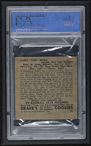 1950 24 של דרייק יוגי Berra Yankees PSA PSA 6.00 ינקי