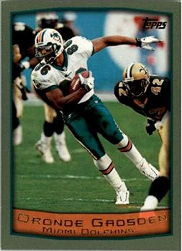 1999 טופפס כדורגל 141 Oronde Gadsden Miami Dolphins כרטיס מסחר רשמי של NFL מחברת Topps