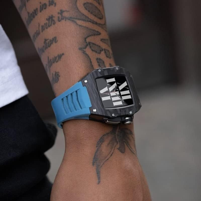 מארז מתכת חדש לסדרה Apple Watch 8 45 ממ רצועת שעון נירוסטה עבור Apple Watch 7 41 ממ Shell Iwatch Series 6 5 SE