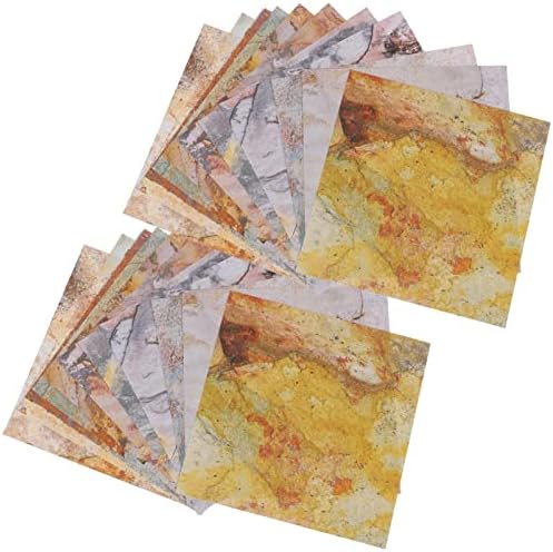 Sewacc 24 Washi נייר גיליונות אלבום נייר רקע נייר אבן טבעית מרקם אוריגמי נייר יד יד וושינג נייר DIY אספקת מלאכה ליומן