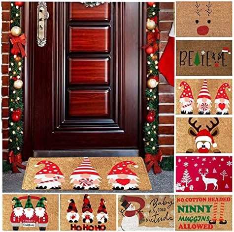 קישוטי חג המולד של קישוטי חג המולד שולחני חג המולד שטיחי איילים מקורה שטיחי כניסה חיצוניים מקורה שטיחים ביתיים
