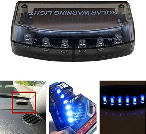 טוטמוקס 6 נוריות רכב מעורר אזהרת אור - שמש רכב אבטחה נגד גניבת אזהרת אור / ההבזק אור, נגד גניבה מהבהב אור כחול מנורה,