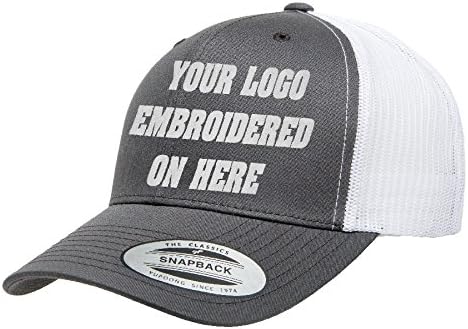 כובע נהג משאית מותאם אישית. יופונג 6606 רקום לוגו משלך הצעת חוק מעוקלת