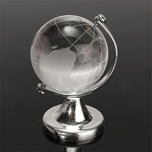 לא/כדור זכוכית כדור הארץ כדור הארץ קישוט ביתי מלאכת מלאכה קריסטל ברור מפת מתנה עיצוב שולחן מתנה קישוטי שולחן חמודים
