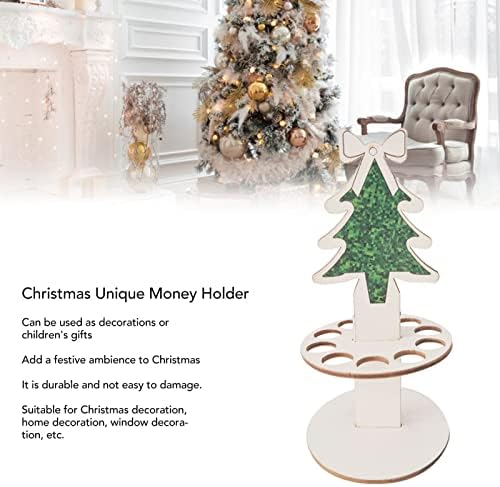 מחזיק מתנת עץ עץ, עצי עציץ עונתי עץ עוגת חג המולד מחזיק כסף ייחודי קישוטי חג המולד קישודים קישודים קטנים מתנה רעיונות מצחיקים